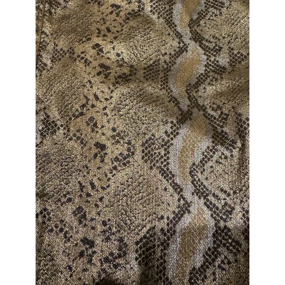 Snake print gold & brown low rise skinny ankle pants from NY & CO size 10 - Picture 13 of 13